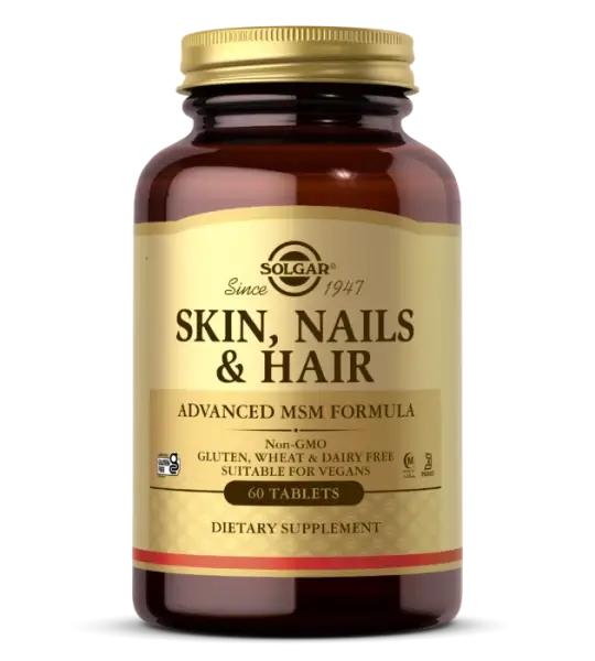 Solgar Skin, Nails & Hair Advanced MSM Formula 60 таб